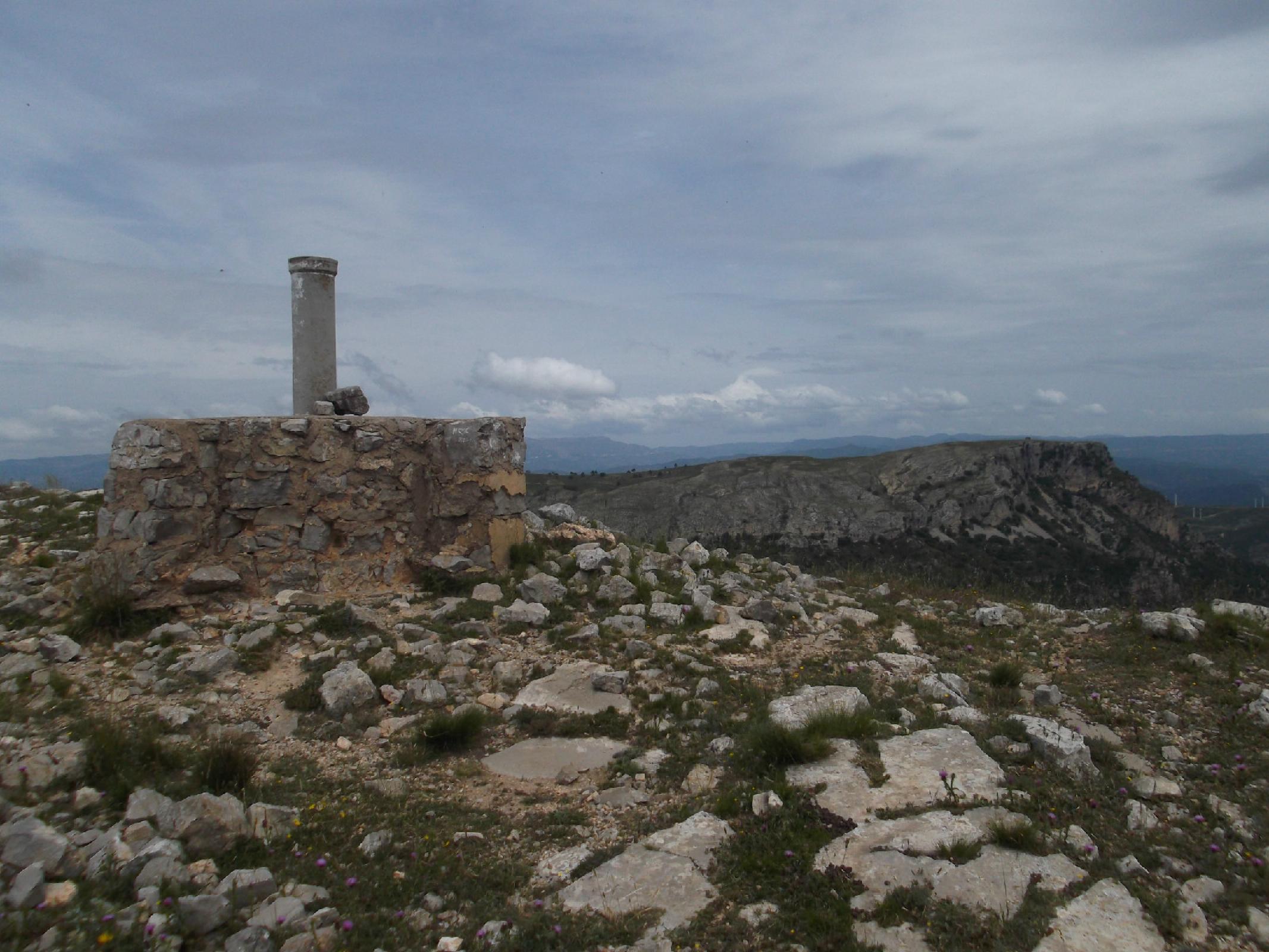 Cim amb la Mola de Colldejou al darrere