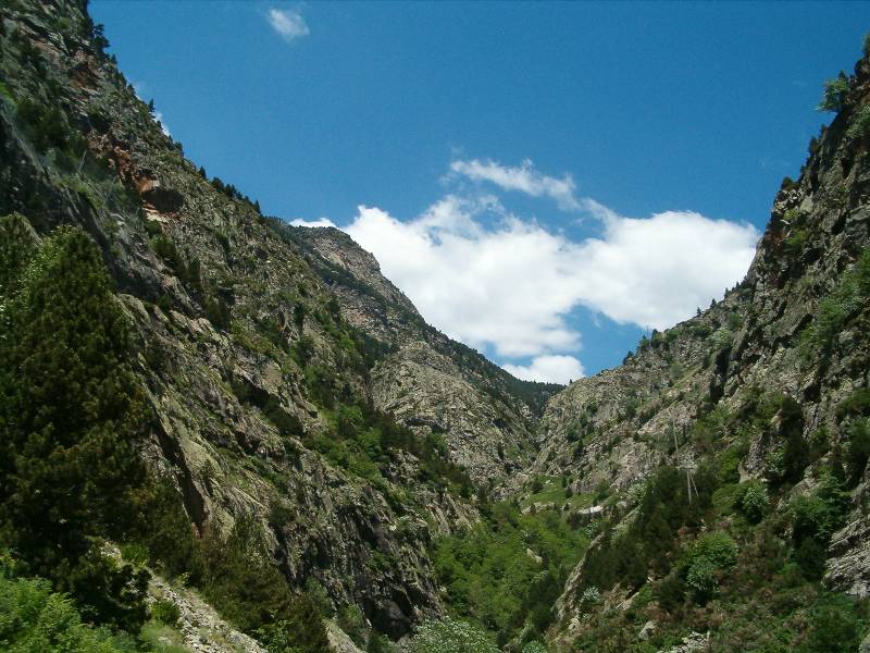 Una vista del valle, al inicio de la excursión 