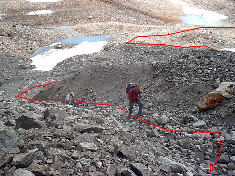 10 minutos después ya estamos andando hacia la cima del Crabioules