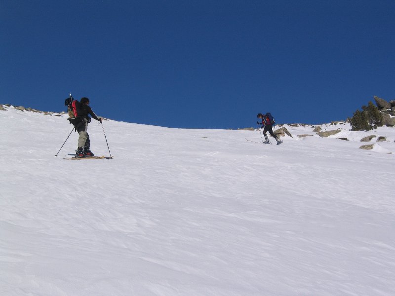 els esquiadors seguien més el nostre ritme