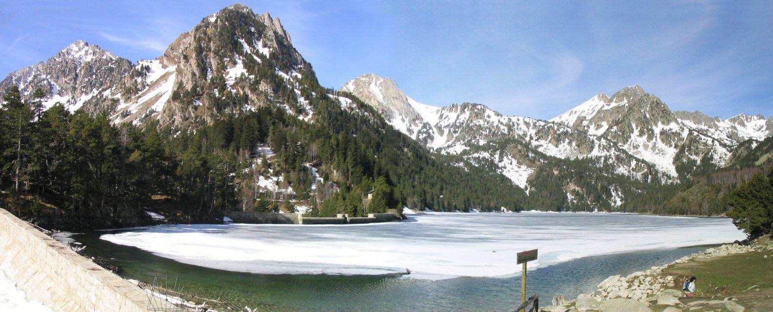 L'estany de Sant Maurici, punt de partida de l'excursió 