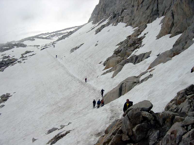 coger la ruta normal de bajada desde el Aneto