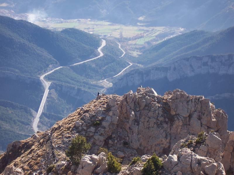 Las vistas al valle, donde está Bagá al fondo-izquierda