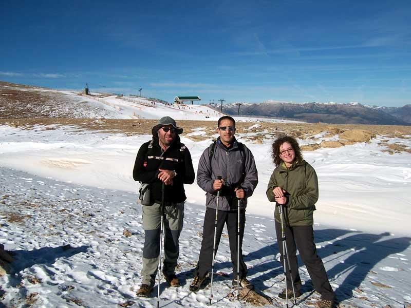 Nueva foto para el recuerdo con la estación de esquí de La Molina a nuestras espaldas