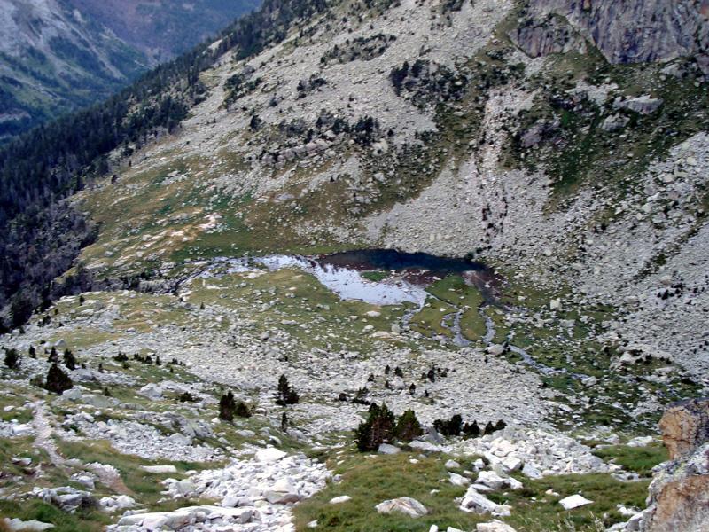 Ibonet de Coronas en la Pleta de Coronas (2230 m)