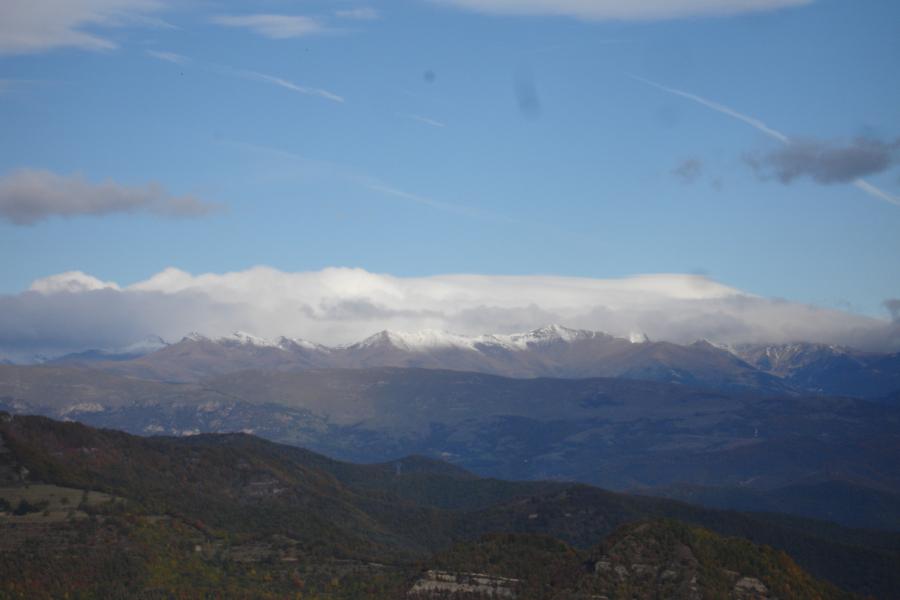bones vistes dels Pirineus enfarinats
