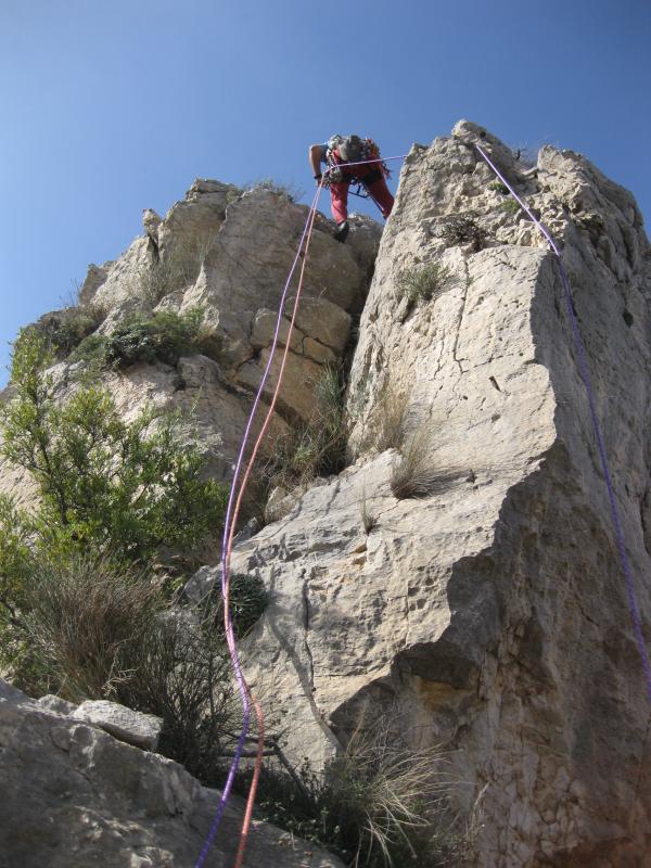 Rappel vist des de baix