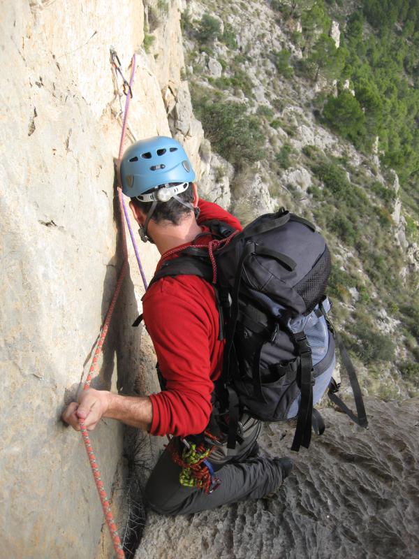 L'Alberto començant el flanqueig