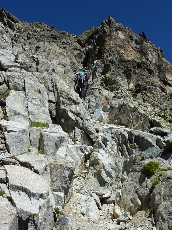 Canal de subida al Pic Long