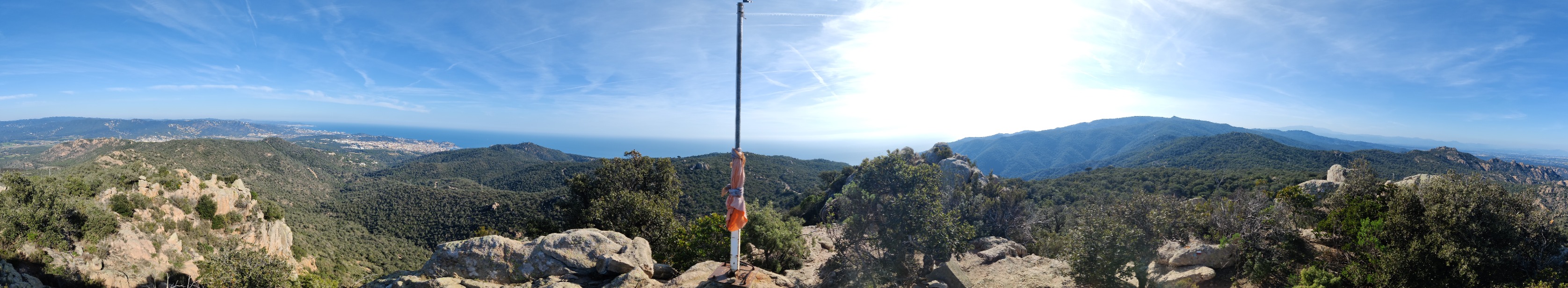 Vistas desde la cima del Puig de les Cols (417 m)