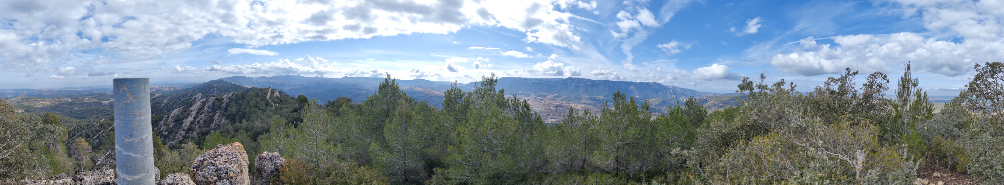 Vistas desde la cima de la Punta del General (923 m)