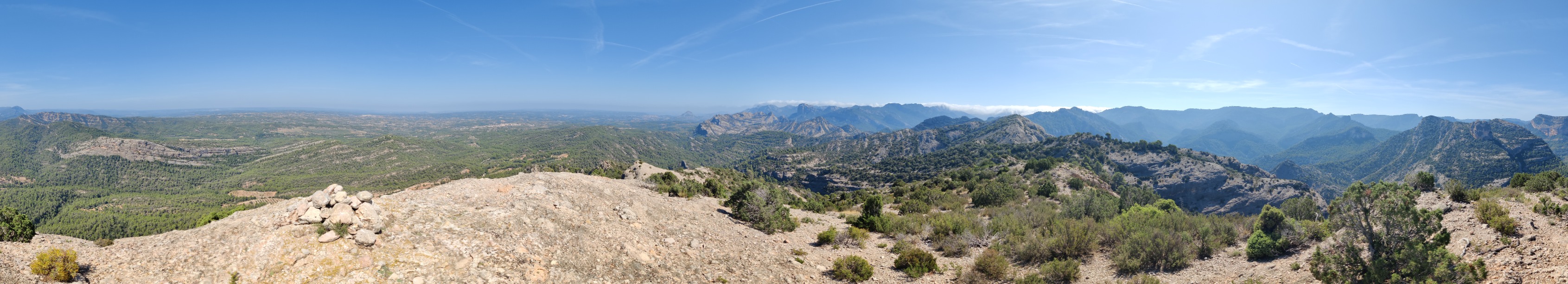 Vistas desde la cima de Lo Blau (Roca Grossa Moletans) (841 m)