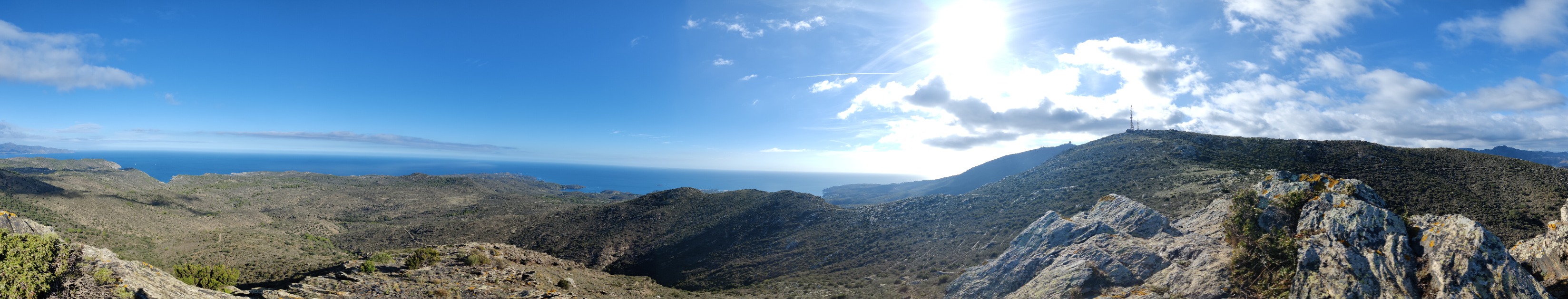 Vistas desde la cima del Puig de l'Infern (384 m)