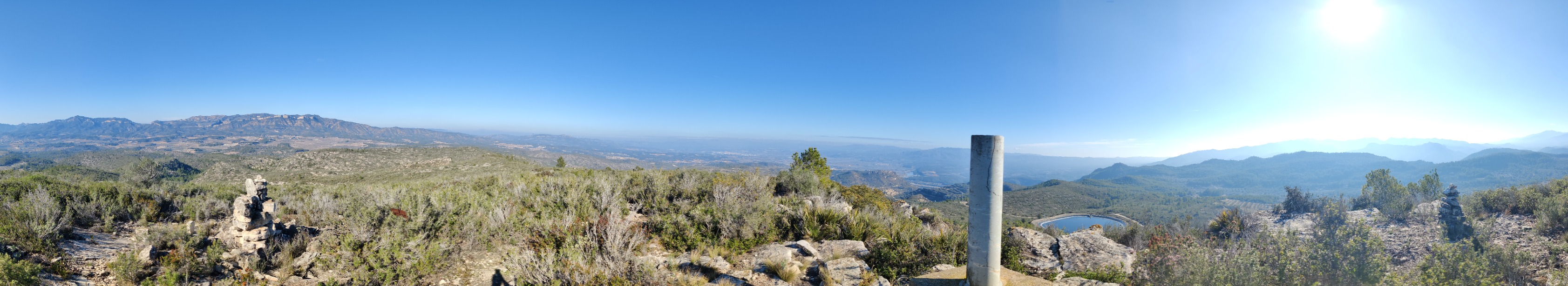 Vistas desde la cima de L'Àliga (383 m)