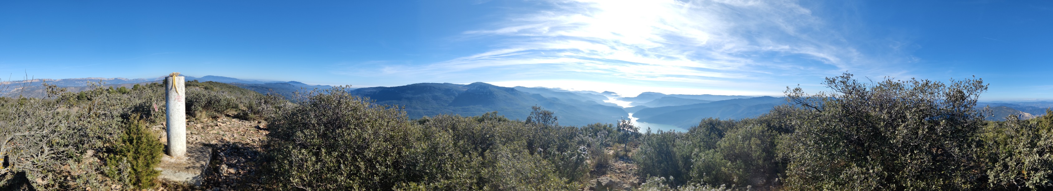 Vistas desde la cima de la Punta d'Óssos (1014 m)