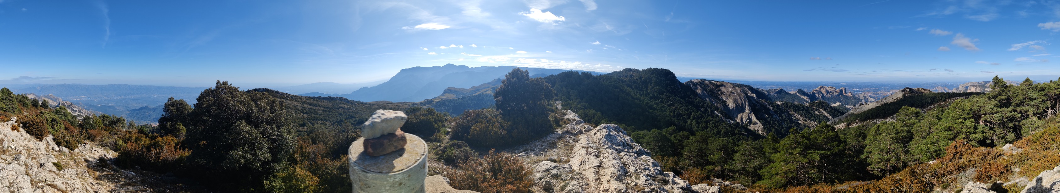 Vistas desde la cima de L'Espina (1181 m)